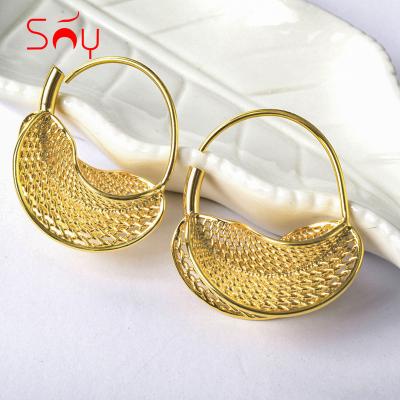 China Hiphop Fashion Earrings Trend 2022 Exaggerated Circle Earings for sale