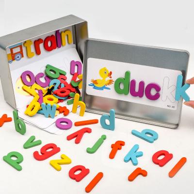 China New Idea Word Game Early Education Magnetic Learning Toy As Wooden Spelling Picture for sale