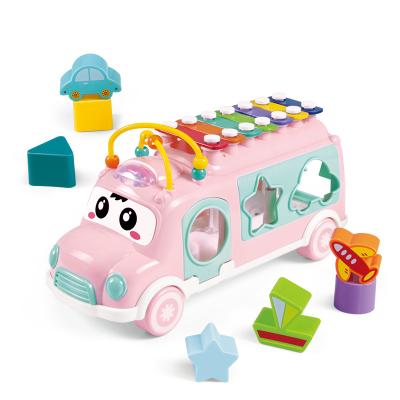 China Plastic Music Bus Xylophone For Kids Toy Shape Sorter For 1 Year Old Other Baby Toys for sale