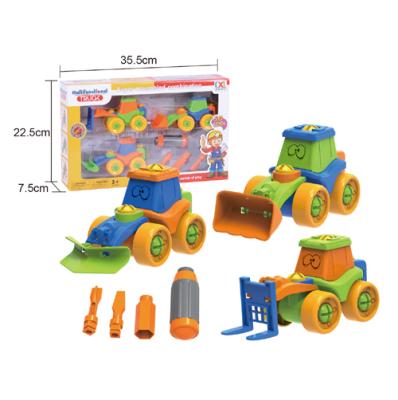 China 3 Eco-Friendly Materials in 1 Toddler Building Construction Truck Kit, Educational Building Truck Building Set for sale