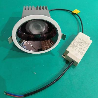 China EUROPEAN 2023 Best price Anti Glare IP44 UGR 19 Recessed 5W 7W 9W 12W 15W 18W 20W 30W Retrofit COB LED Downlight Black Luminous White Cut for sale