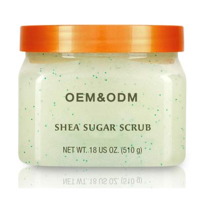 China Exfoliator Shea Sugar Scrub Tropical Mango Ultra Moisturizing and Exfoliating Scrub to Nourish Essential Body Care for sale