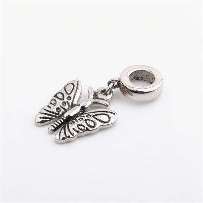 China Newest Style Simple Style 316L Stainless Steel Butterfly Accessories Pendants Bangle Connector Bracelets and Necklaces for sale