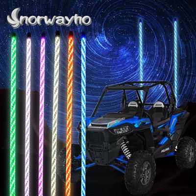 China Mobile Phone Control Led Whip Light For ATV Off The Road LED Antenna Whip Bug Light 4FT for sale