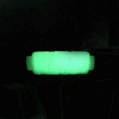 China Sustainable Bright Elastic Yarn Glow In Dark Yarn Covered Elastic String Glow Elastic Bait Yarn for sale