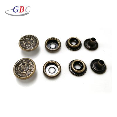 China Eco - Friendly Dry Cleaning Metal Lead Free Rustproof Alloy Snap Buttons For Clothes for sale