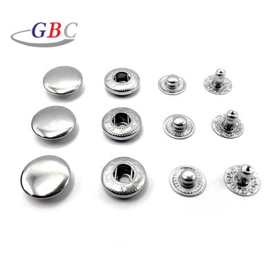 China Good Quality Dry Cleaning Custom Leather Jacket Aluminum Snap Buttons For Clothes for sale