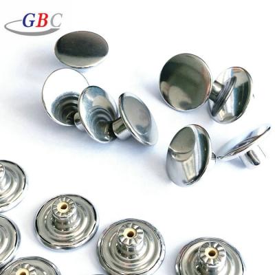 China LEAD FREE Neutral Plain Stainless Steel Jeans Buttons And Rivets With Huge Ready Stock for sale