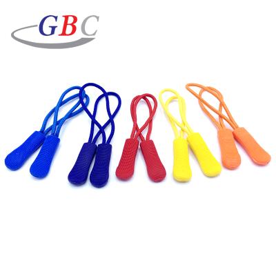 China Backpack Custom Design PVC Zipper Puller Polyester String For Sports Use for sale