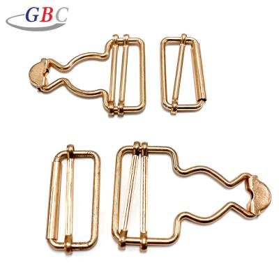 China Anti Rust / Nickel Free / Lead Free New Fashion Metal Double Pins Buckle For Denim Pants for sale