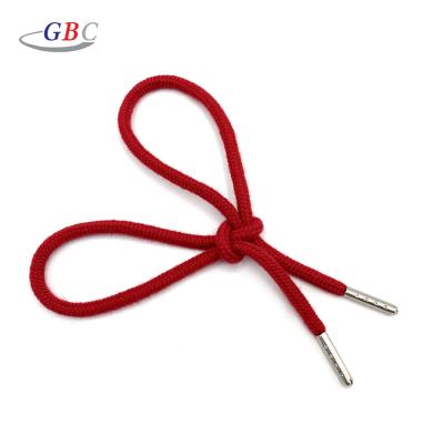 China Custom Logo Colorful Metal Tip Rope Lanyard Viable For Clothing Accessories for sale