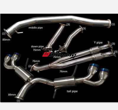 China For Nissan R35 GTR For Nissan R35 GTR Exhaust System With High Performance 304 Stainless Steel Y Pipe Downpipe Catback for sale