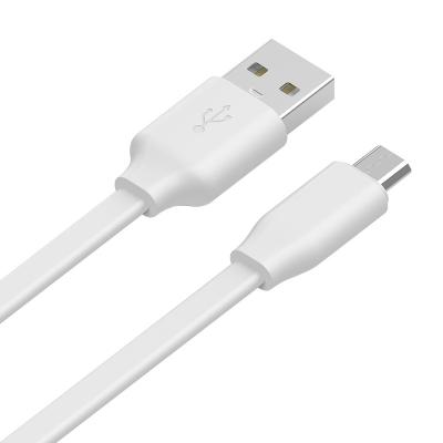 China Wholesale Convenient Micro USB Type C 5.5*2.5 1m USB 2A Colorful PVC Flat Data Cable Fast Charger Mobile Phone Charging Cable For Phone for sale