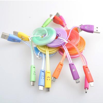 China MP3/MP4 Player New Usb2.0 3A 2021 Fast Charging Mic USB Charging Cable For Android Micro Cable USB Charging Cable With Led for sale