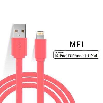 China Eco-friendly mfi Cable Braided USB Type C C94 Flat 3A 18W For Apple iPhone MFi USB Cable Charging USB Data Cable for sale