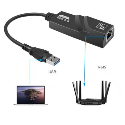 China Adapter for Windows USB 3.0 New Product USB Ethernet Converter to LAN 10 100 Network Gigabit RJ45 1000 Mbps Adapters for Windows and Laptop for sale