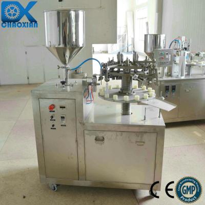 China Food semi-automatic aluminum tube filling sealing machine for hair dye for sale