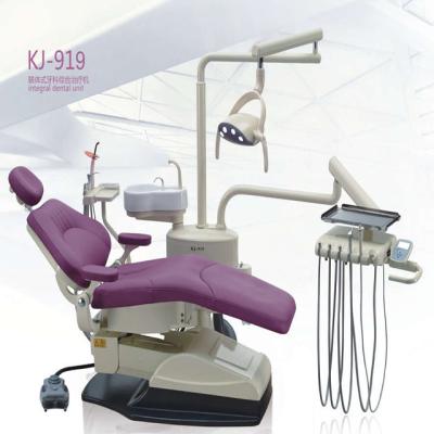 China New type acrylic dental chair high quality leather KJ-919 for sale