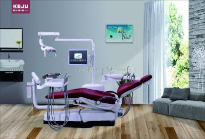 China Metal Plastic Dental Chair Unit For Left-Hand And Right-Hand Operation for sale