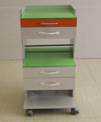 China Movable Green Hospital Bedside Cabinet KJ-S2 Soft Closing  Work Smoothly for sale