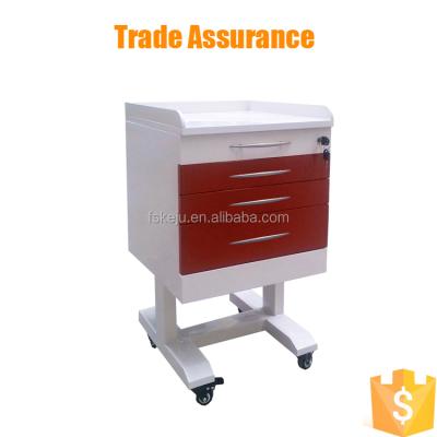 China Mobile Hospital Dental Cabinet Cart With Drwers For Instruments for sale