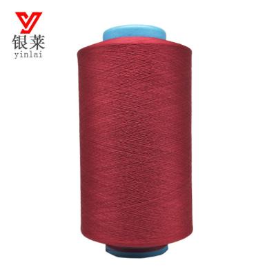 China Sustainable Hot Sale Spun Polyester Yarns / Spandex Covered Yarn Free Sample for sale