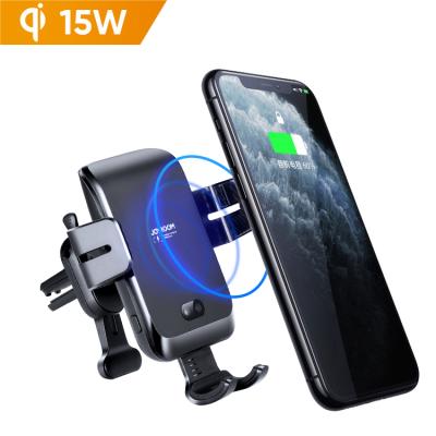 China 15w Car Phone Mount JOYROOM Fast Charging Touch Sensing Auto Retractable Clip Charger Wireless Fast Charging Car For Samsung Galaxy S20 S10 S9 S8 Note 10 for sale