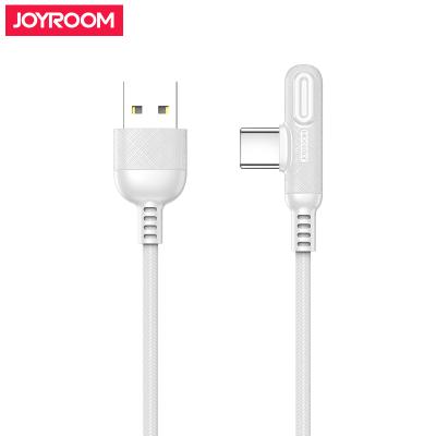 China Play Games While Charging Joyroom Cell Phones Accessories Braided 90 Degree Charger Cable USB C Cable for sale