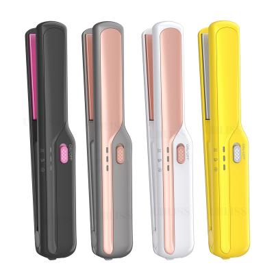 China Wireless Hair Straightener Cordless Hair Straightening Comb New 2 Portable Mini Wireless Cordless Hair Straightener 1Hair Iron Flat Styling Hair Curl for sale