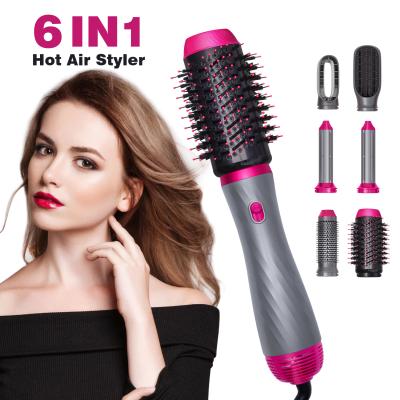 China New Ionic Professional Electric Hair Dryer 6 in 1 Wrap Airwrap Hair Curler Brush Dryer Volumizer Straightener Hair Air Styler for sale