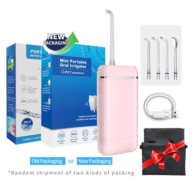 China Mini Oral Irrigator Water Flosser 140ML Oral Health 3 Modes Electric Cordless Water Effectively Holds Water Flosser Travel Portable Water Flosser For Teeth for sale