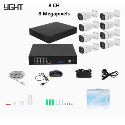 Cina 8CH 4K AI Supraveghere POE Camera CCTV Kit Sistema di sicurezza 4K UHD Dual HDMI VGA in vendita