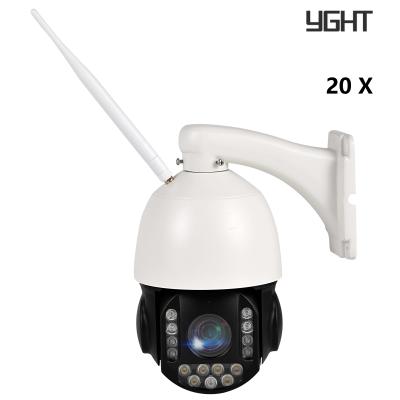 China Wireless AI Wifi PTZ Kamera 2.0 Megapixel Vollmetall 20X optischer Zoom IP66 bewertet zu verkaufen