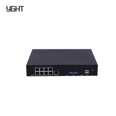 China ODM 4K 8 Channel Network Video Recorder NVR beveiligingscamera systeem 48V POE+ Te koop