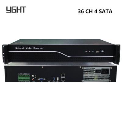 China Vigilancia pOE 4K NVR Recorder Hub Decodificación de doble corriente 256Mbps Ancho de banda 36 canales en venta