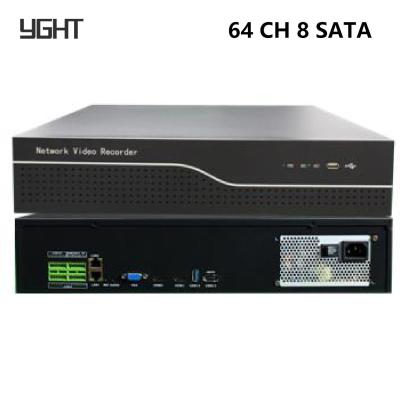 Cina 64 canale 4K Video recorder di rete di sorveglianza NVR 8-Bay HDD 320Mbps Dual HDMI in vendita