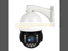YGHT 25X 1/2.8inch 4.5inch PTZ Camera Full Color Night Vision AI Human Tracking Vehicle Detect Web4.0 2-Way Audio 512GB TF Card