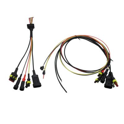 China ODM/OEM 3PIN 3POS 380mm TE Amp Wire Electronic Harness Set For Electronic Smart Locker for sale