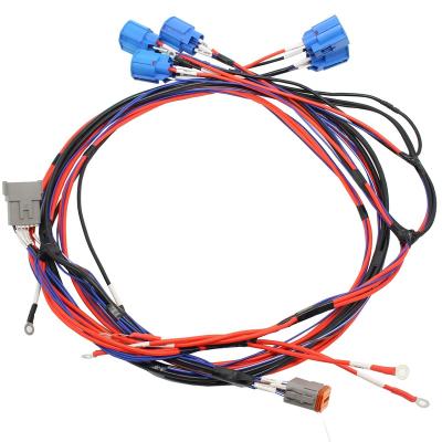 China Motor Management ODM/OEM 32PIN 32POS 1200mm Big Wire Thermal Harness Amp For 45KW Motor Management Thermal Wiring Harness for sale