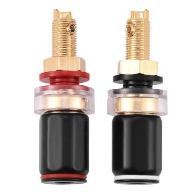 China Power Copper Terminal For 4mm Banana Plug Jack Speaker Cable Amplifier Connector for sale