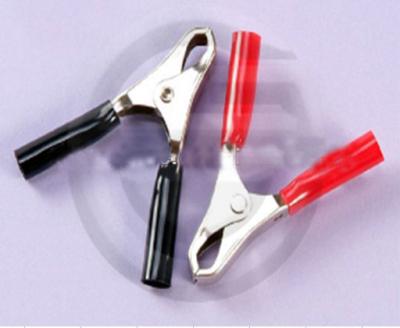 China Copper Plated 15 Amp Battery Terminal Clips With PVC Handles For Charger for sale