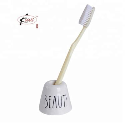 China Sustainable Hot Selling Ceramic Single Travel Toothbrush Holder for sale