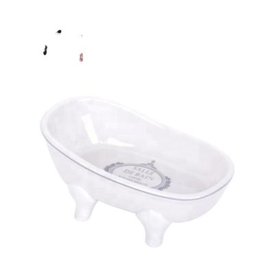 China Modern Cheap Ceramic Soap Dish For Bathroom Soap Tray 2020 for sale