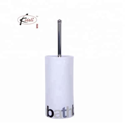 China Modern new design toilet brush holder and ceramic toilet brush set for sale