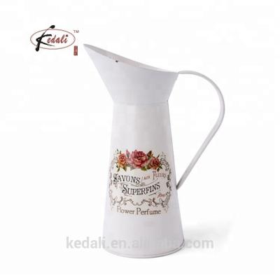 China Viable Antique Design Ceramic Water Pitcher With Flower Decor For Wholesale for sale