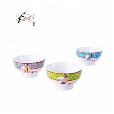 China 5 Inch Mini Disposable Ceramic Bowl Tableware Wholesale Colorful Snack Dessert Bowl for sale