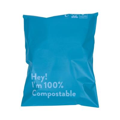 China 18 Years Small Moq Bio Factory Green Cornstarch Mailing Bags Waterproof Eco-friendly Non-Toxic 100% Mailing Degradable Compostable for sale