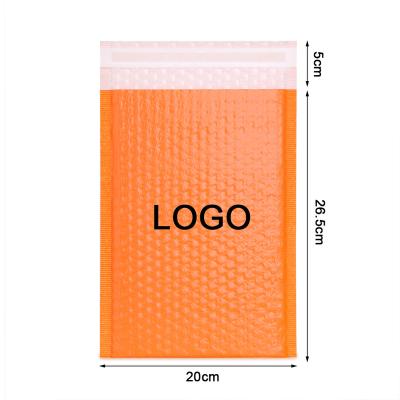 China Strong Adhesive Compostable Waterproof Any Size Orange Gift Bubble 8X10 Large Poly Ads With Logo for sale