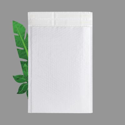 China Double 11X15 Inch Strong Adhesive Padded Compostable White Poly Bubble Mailers for sale