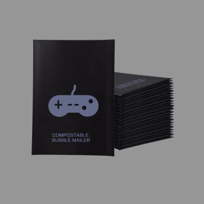 China OEM Strong Adhesive Black Bubble Mailers Custom Padded Envelopes Bags for sale